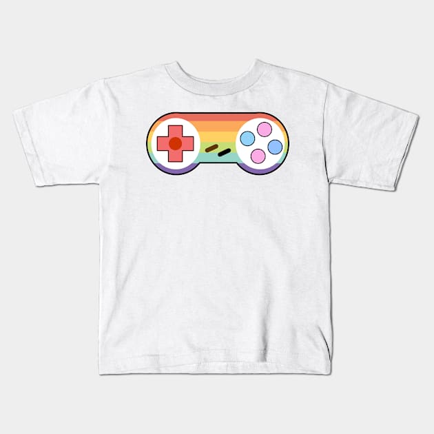 Gaymer Controller Kids T-Shirt by memeowgifts